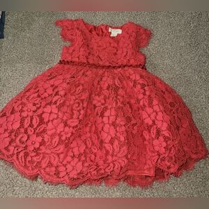 Disney TuTu Couture Like New Red Lace Dress size 24‎ months